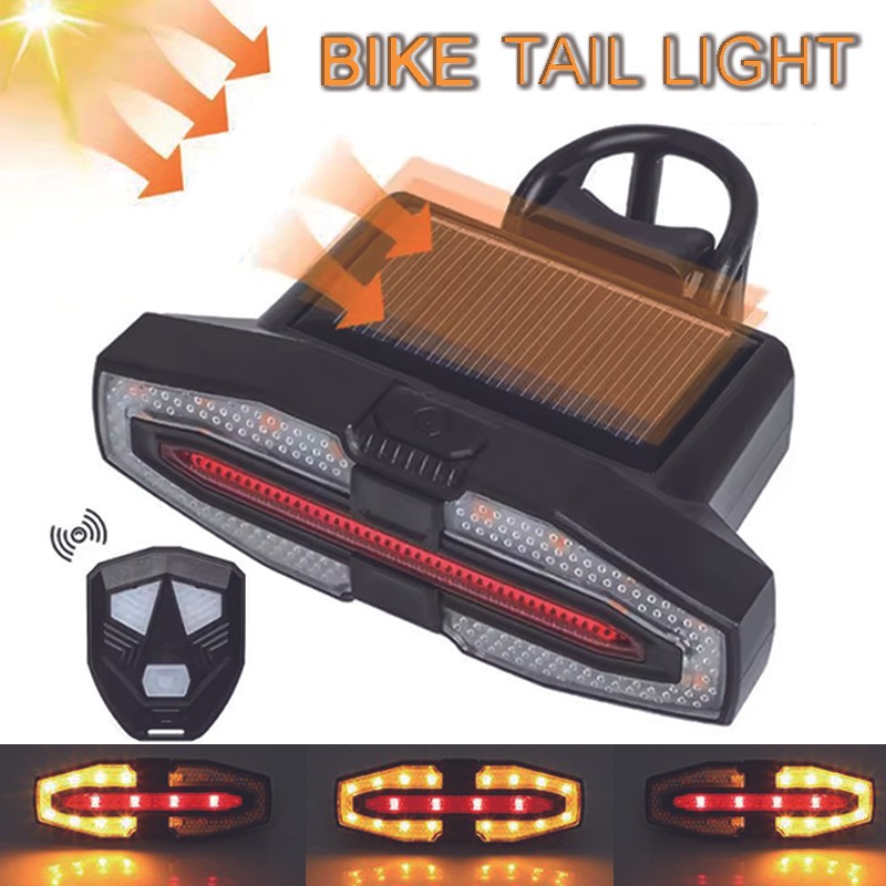 Đèn hậu xe đạp với đèn tín hiệu xe đạp chống nước từ xa Sạc USB Đèn hậu thông minh Phụ kiện đi xe đạp