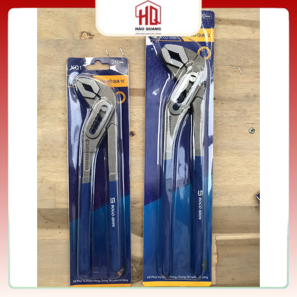 [BOGO SHIN] Kìm Mỏ Quạ Chuyên Dụng 10” và 12” – Siết Ống Nước, Đai Ốc, Đa Kích Cỡ
