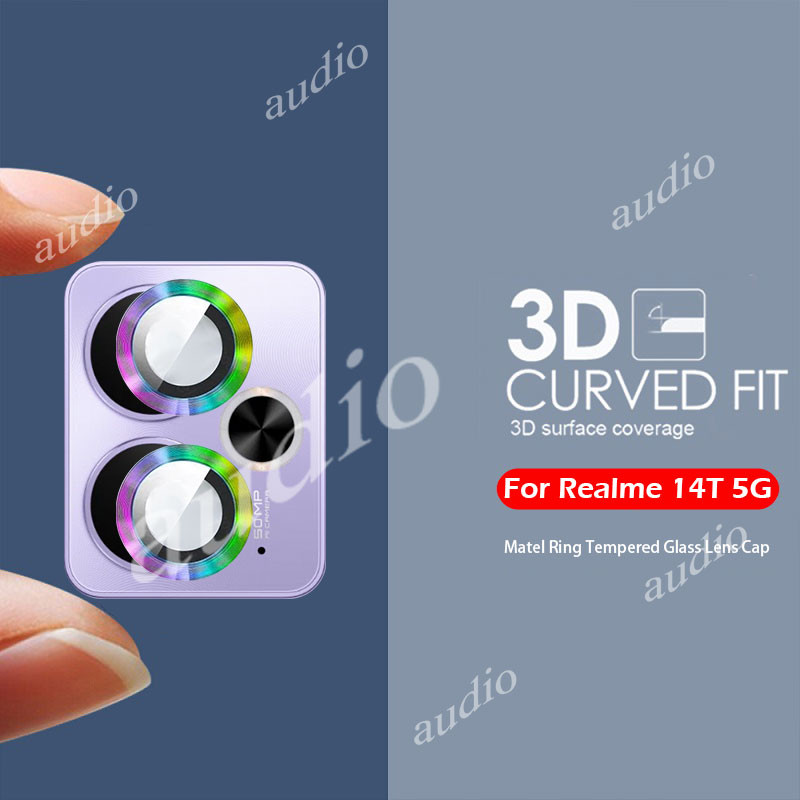 Realme 14t 5G Kim Loại Bảo Vệ Ống Kính Máy Ảnh Kính Cường Lực Cho realme 14t 14 realme14t 5G Siêu Mỏng Trong Suốt Vòng Kim Loại Bảo Vệ Ống Kính Máy Ảnh Kính Cường Lực Cho realme 14t realme14t 5G