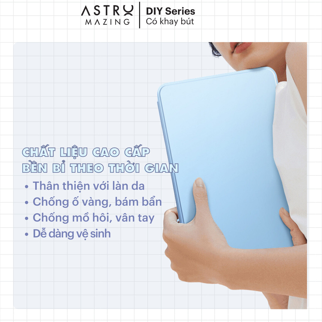 Ảnh Bao da iPad AstroMazing xoay 360 tháo rời nam châm độ chống sốc cho Pro 11 Air 4 5 6 Gen 10 3