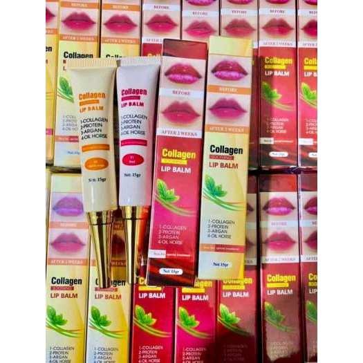 Son dưỡng Collagen Lip Balm kích màu môi sau xăm 15g pxtm