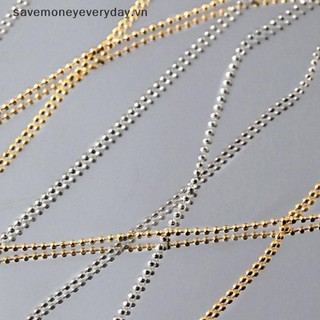[savemoneyeveryday] Dây chuyền thép móng tay 50CM Phụ kiện làm móng tay bằng kim loại vàng bạc Trang trí nghệ thuật làm móng 3D Dây chuyền nghệ thuật làm móng [vn]