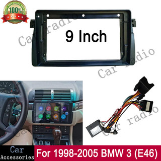 9 Inch Cho 1998-2005 BMW 3 (E46) Đài Phát Thanh Ô Tô Android MP5 Player Vỏ Stereo Khung Đầu Đơn Vị Fascia Dash Cover