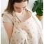 Vải cho bé ăn BORAGETE, có viền cổ cong thoáng khí cho con bú, Tạp dề điều dưỡng đa năng có thể điều chỉnh cho bé