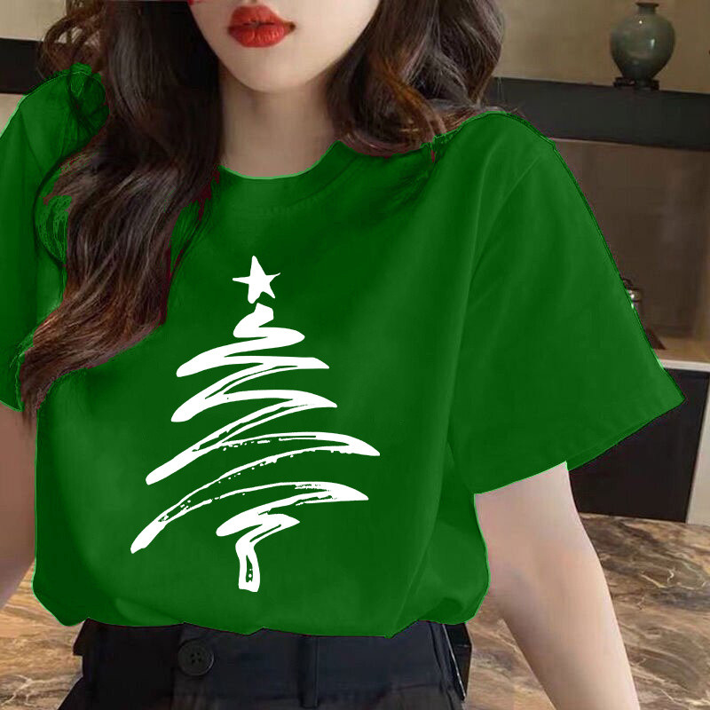 Các cặp vợ chồng nam và nữ tuổi teen mặc quần áo CHA mẹ-con giáng sinh ông già Noel phim hoạt hình mùa hè Áo thun ngắn tay