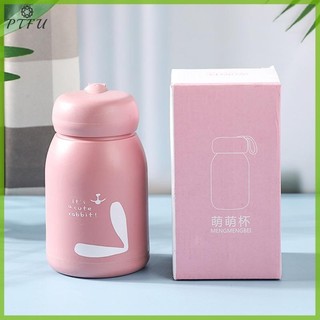 PTFU Hoạt Hình Dễ Thương Uống Thủy Tinh Ấm Siêu Tốc Di Động Trường Học Cốc Nước Tại Nhà Văn Phòng Nữ Cà Phê Chai Cho Bé Gái Trẻ Em Quà Tặng Mới