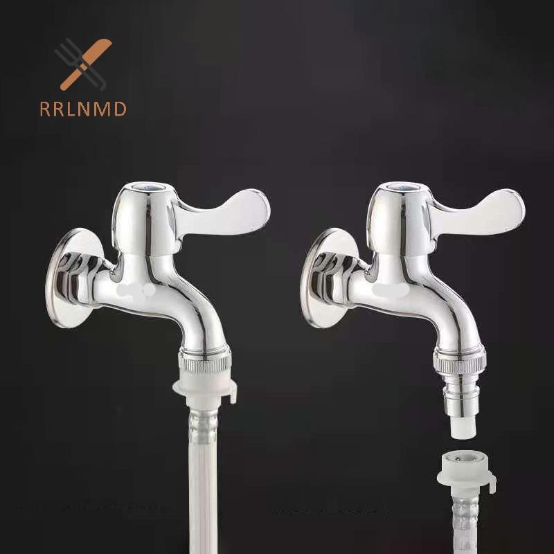 Rrlnmd Vòi Máy Giặt Van Chặn Nước Chống Rơi 1 / 2 "Giao Diện Adapter Vòi Phun Nước Kết Nối Ống Nước MỚI