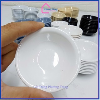 Combo 10 chén chấm nước tương, nước mắm, gia vị nhựa melamine nhựa cứng, khó bể nhiều màu nhiều size - Phương Trang