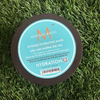 Dầu hấp Moroccanoil Intense Hydrating Mask (vành đen) cho tóc khô 250ml ( New 2021 ) [ TN ]