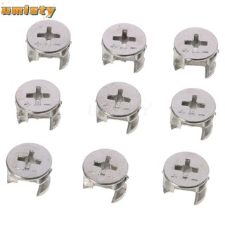 Phụ kiện kết nối UMITY 20 CÁI, Đai ốc khóa Cam mảnh 14.6 * 11,5 mm, Bộ phân loại ren kẽm bền bỉ Đồ nội thất