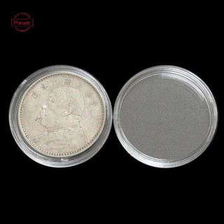 Diễu Hành 10 Chiếc 40 Mm Áp Dụng Trong Suốt Tròn Trường Hợp Đồng Xu Bảo Quản Viên Đựng Nhựa Tròn VN