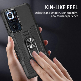 Dành Cho Redmi Note 10 Pro 4G / 10s 4G / POCO M5s Ốp điện thoại PC Cứng Mặt Sau TPU Mềm Cạnh Bảo Vệ Camera Giá Đỡ Nhẫn Chân Đế Chống Sốc Mỏng Vỏ
