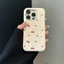 Ốp Điện Thoại Da Mềm Anh Đào Dễ Thương Cho iPhone 17 16 15 14 13 12 11 Pro Max X Xr Xs Max