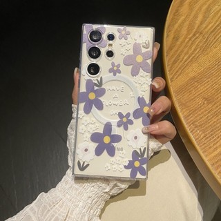 Vỏ hoa dại tươi sáng cho Samsung s25 s25plus ultra Case Girly S22 S22plus S23 S23Plus s23fe s24 s24plus s24ultra Cover