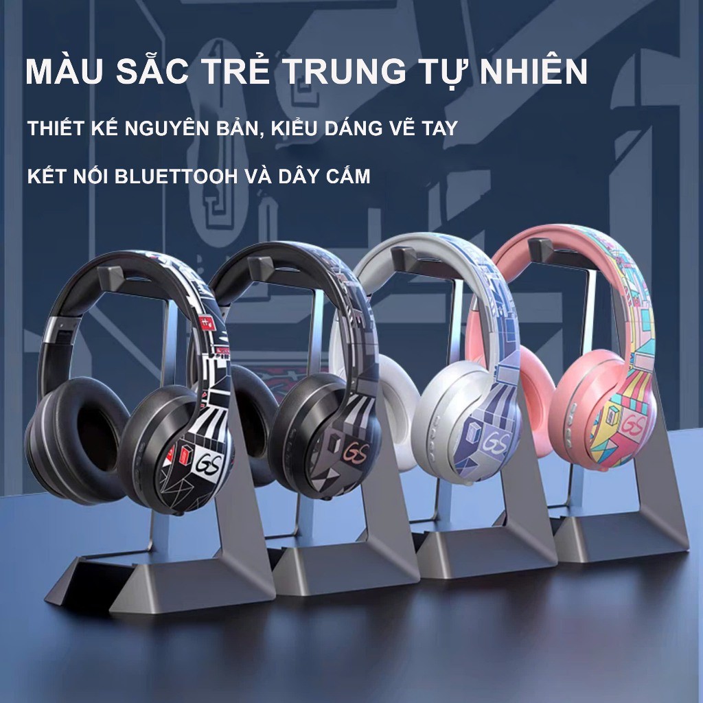 Tai nghe Bluetooth GS kết nối bluetooth V5.2 chơi game ổn định chống ồn ...