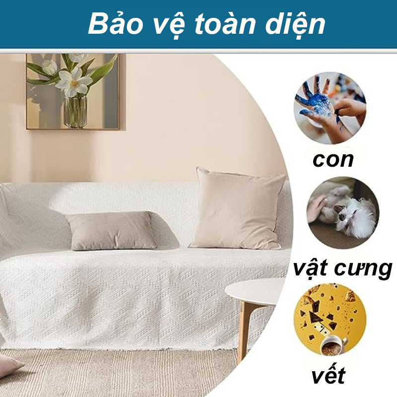 Vỏ sofa, đệm sofa，Thiết kế hiện đại tối giản，Màu Sắc Đơn Sắc Chống Trượt Và Chống Bụi