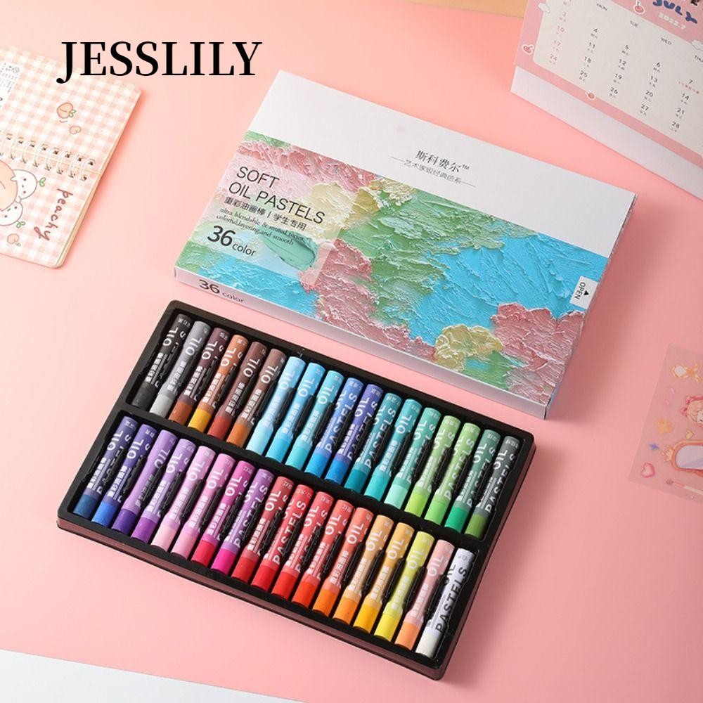 JESSLILY 12 / 24 / 36 / 48 CÁI Sơn dầu, Pastel dầu Macaron chuyên ...