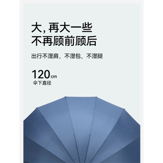 Ô Tự Động 120cm Màu Trơn, Tay Cầm Dài, Chống Gió Mạnh Cho Nam