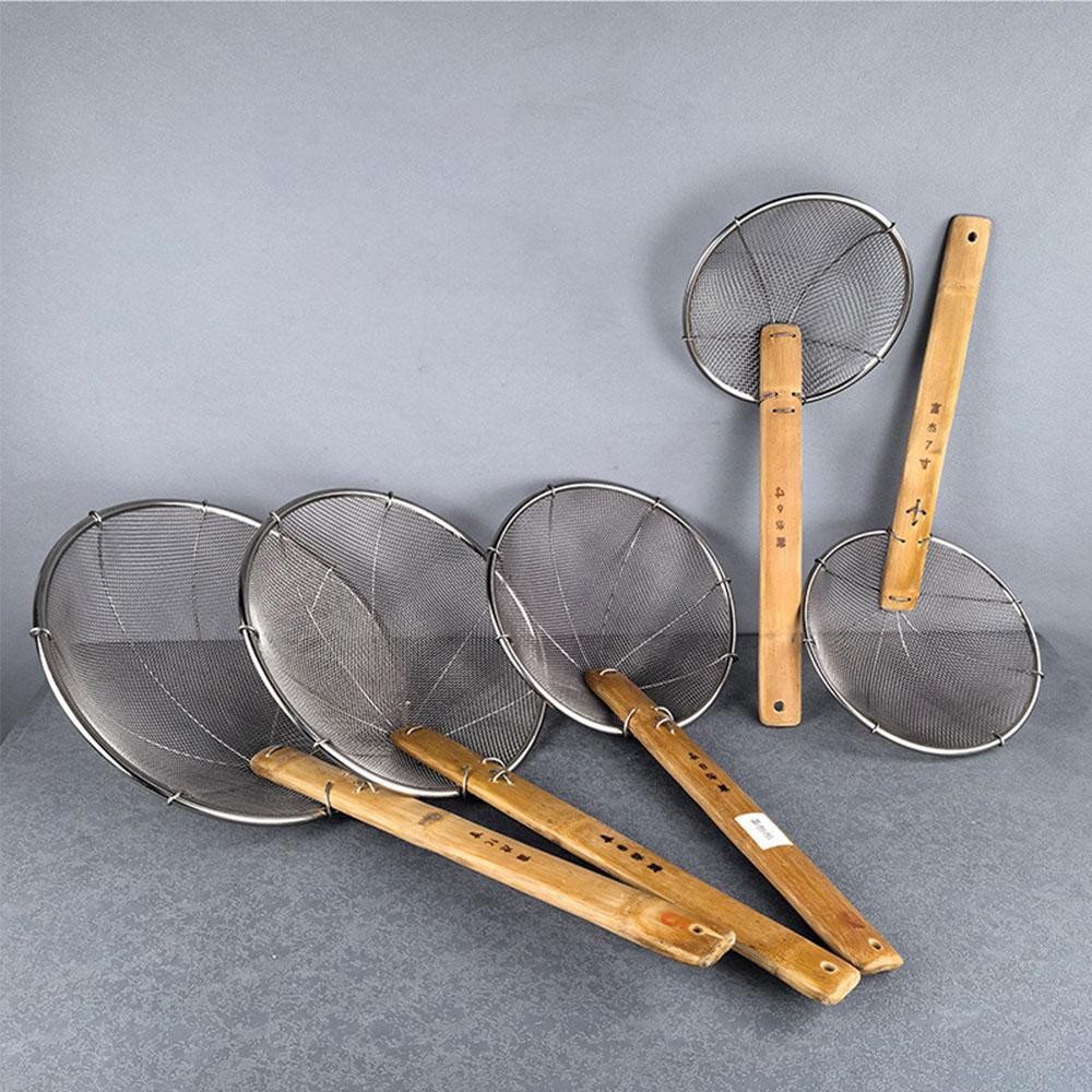 JiKK Lưới Lọc, Dụng Cụ Skimmer Muỗng Lọc Đa Năng, Dụng Cụ Nhà Bếp Inox Sàng Bánh Bao