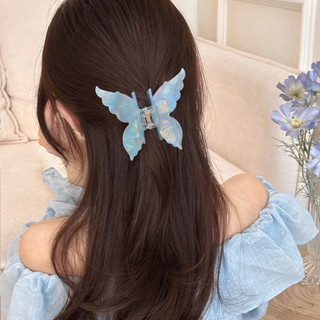 Kẹp Tóc Bướm Chống Trơn Trượt Cho Bé Gái, Kẹp Tóc Giả Cho Đám Cưới / Tiệc / Sử Dụng Hàng Ngày, Phụ Kiện Tóc PVC Có Tay Cầm An Toàn