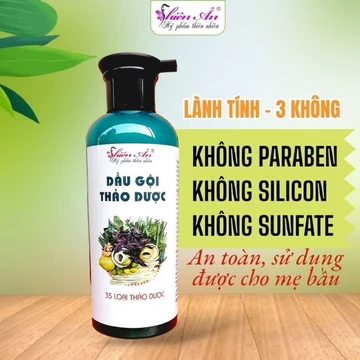 Dầu gội bồ kết - bưởi, dầu gội thảo dược thuần chay hỗ trợ kích mọc tóc Thiên Ân handmade 1000ml