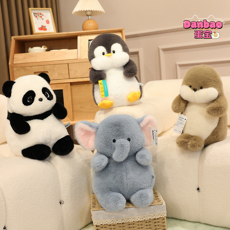 ((Bobova) Động vật lười biếng Đồ chơi sang trọng Búp bê thú cưng dễ thương Gấu trúc Seal Pink Pig Quà tặng cho bé gái Quà tặng sinh nhật Danbao Toy