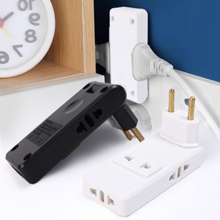 [Đến 3-5 ngày] Bộ chuyển đổi ổ cắm xoay 180 độ 4 ổ cắm AC, Bộ chuyển đổi phích cắm đa năng 2500W / 250V cho du lịch văn phòng tại nhà, Xây dựng ABS & Đồng