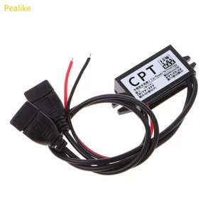 Pealike DC-DC 12V sang 5V 3A 15W Bộ Chuyển Đổi Nguồn Điện Ô Tô Micro Mini USB Bộ Điều Chỉnh Đầu Ra Adapter Màn Hình Led Power S