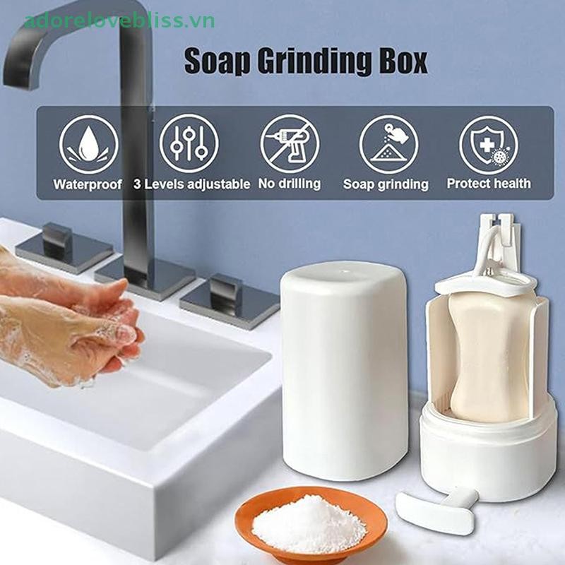 THÊM Máy Xay Xà Phòng Treo Tường -Máy Cạo Râu Xà Phòng Phòng Phòng Tắm Hộp Bảo Quản Xà Phòng Bằng Tay Thanh Xà Phòng Grate Nhà Bếp Phòng Tắm Đồ Dùng Gia Đình BSS