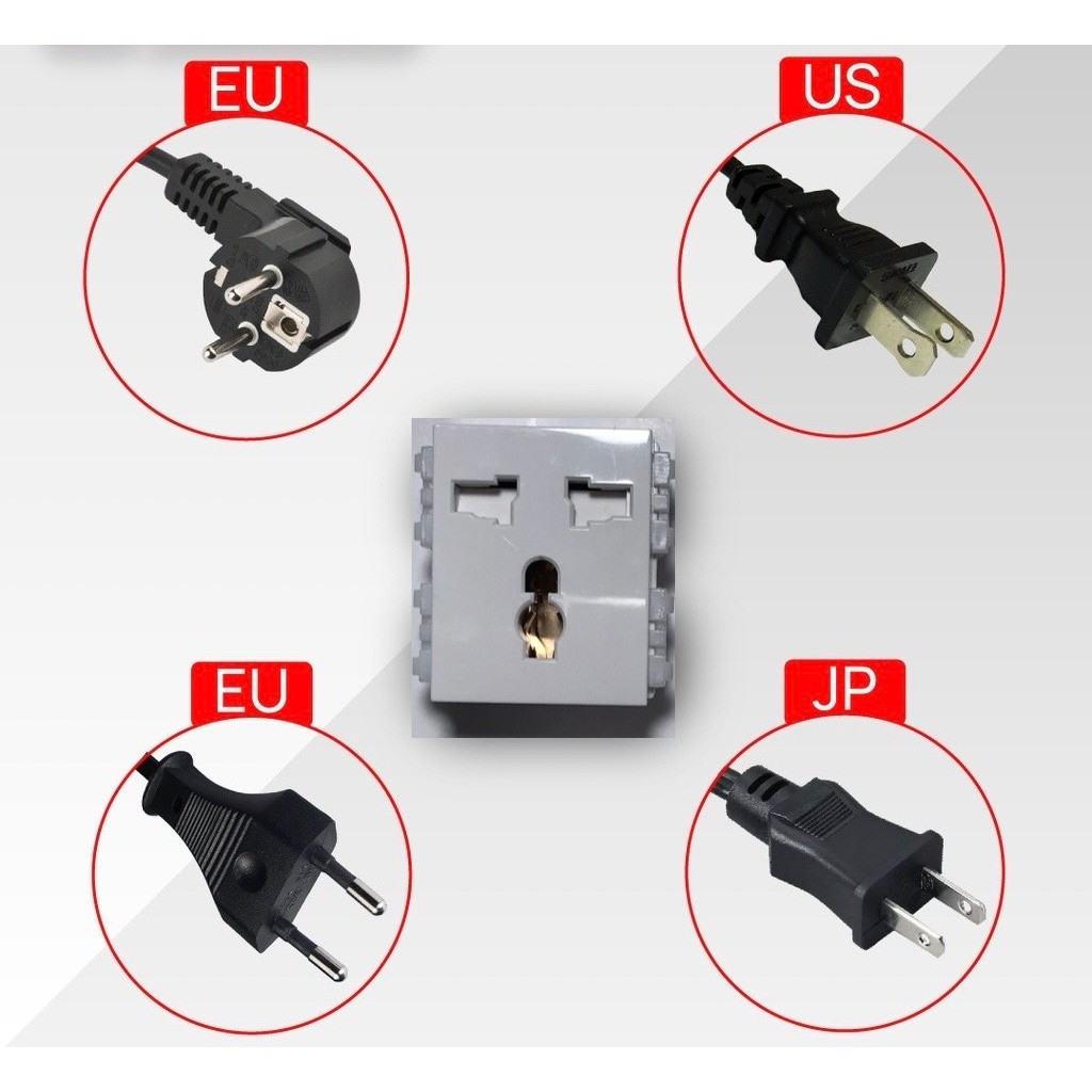 Hạt ổ cắm đa năng Sino Vanlock,hạt ổ cắm đơn,đôi hai chấu, ba chấu Sino Vanlock,hạt ổ đơn, hạt ổ đơn,ổ cắm điện hai chấu