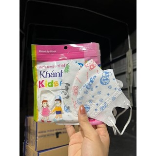Thùng 100 Cái Khẩu Trang 5D CHo Bé Khánh Ly, Cho Bé 11-22KG