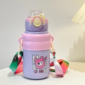 Cốc Cách Nhiệt Trẻ Em 550ml Thép Không Gỉ 316 Di Động Ngoài Trời Maiquy Bình Nước Giữ Nhiệt