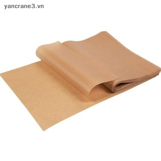 {YAN3} 50 / 100 Cái Giấy dán da Tấm nướng bánh giấy không dính cắt sẵn Giấy nướng bánh sẽ không uốn cong Giấy sáp đốt cháy {yancrane3.vn}