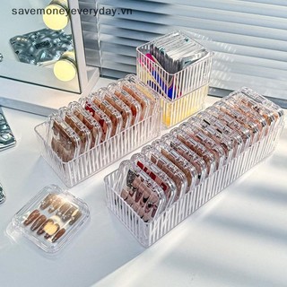 [savemoneyeveryday] Hộp Bảo Quản Móng Tay Nghệ Thuật Trong Suốt Đeo Áo Giáp Người Tổ Chức Giá Đỡ Trang Sức Hộp Trưng Bày Rỗng Hộp Đựng Móng Tay Giả Tinh Tế [vn]