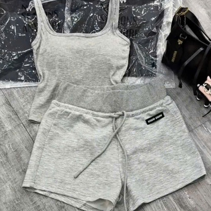 Set Tanktop Mix Quần Đùi Mac Mim Mim KCloset Cạp Cao Chất Cotton Mềm Mịn Nữ Tính NA792