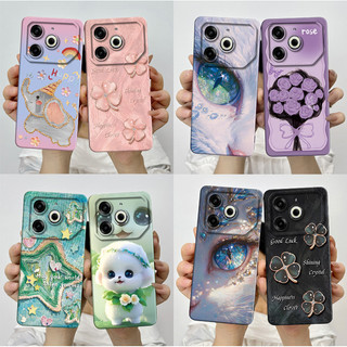 Dành Cho Tecno Pova 6 Neo 2024 Ốp Lưng Thẩm Mỹ Hoa Bướm Đẹp Chống Sốc Silicon Mềm TPU Vỏ Điện Thoại Cho Tecno Pova 6Neo 4G Pova6neo Vỏ Vỏ