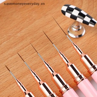 [savemoneyeveryday] Bộ 5 cọ vẽ móng tay nghệ thuật Bộ cọ móng tay Gel UV Bộ dụng cụ vẽ móng tay Sọc kiểu Pháp Vẽ bút hoa Dụng cụ làm móng tay [vn]