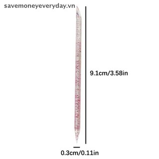 [savemoneyeveryday] 50 CÁI Thanh pha lê Nail Stick Chất tẩy biểu bì cao cấp Dụng cụ đẩy Nail Art Làm móng tay Dụng cụ loại bỏ keo mũi khoan [vn]