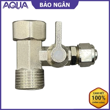 Van cấp máy lọc nước, Van chia nước đầu nguồn - Khẩu khoá ren 21 ra ống 10mm 6mm - Linh kiện máy lọc nước