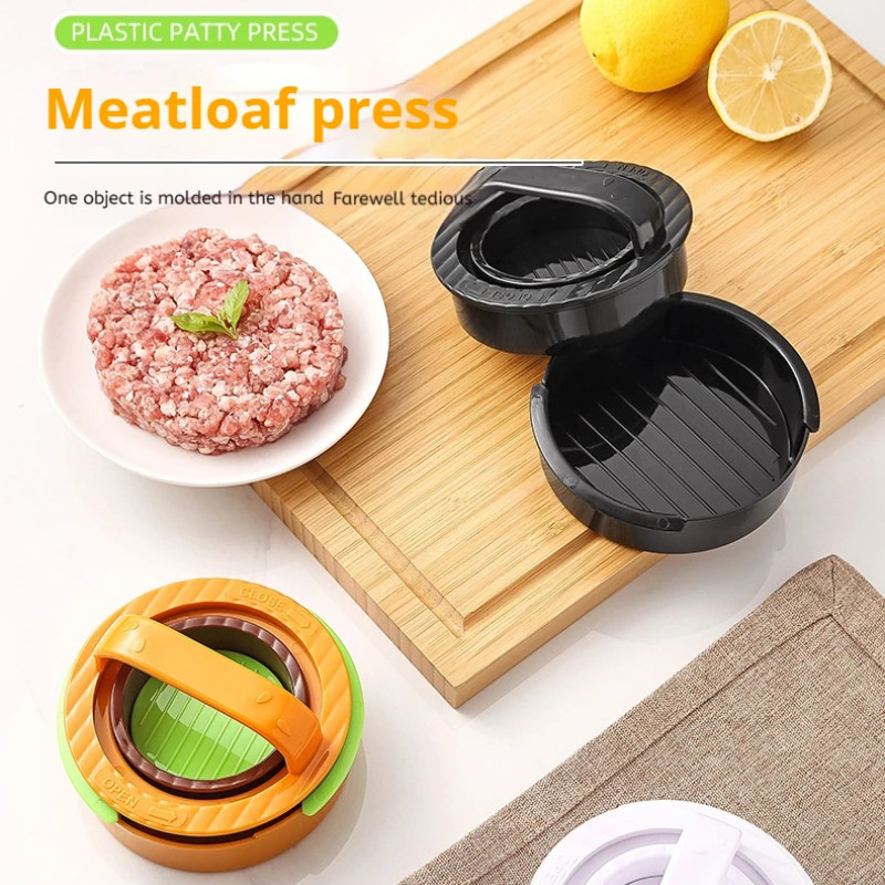 2 Khuôn Thịt Burger 3 Trong 1 Thịt Chống Dính Hamburger Khuôn Báo Chí Tiện Ích Nhà Bếp Làm Patty Cho Nhồi Bông Thanh Trượt BBQ Nướng Dụng Cụ Nhà Bếp