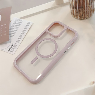 Ốp Điện Thoại Trong Suốt Từ Tính Acrylic Cho IPhone 16 15 15pro Max 13 Mini 14 14pro 14max 12 11 Pro Max IX XR SE2 Plus Bìa Cứng P8