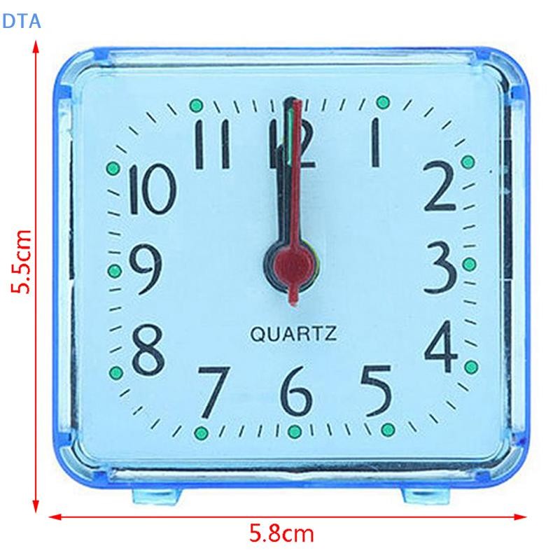 Dta Đồng hồ báo thức sinh viên dễ thương Ana Đồng hồ báo thức vuông Đầu giường nhỏ gọn Đồng hồ trang trí máy tính để bàn Đồng hồ trang trí phòng ngủ sinh viên Đồng hồ báo thức điện tử PO