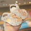 Dép rọ, sandal tập đi bé gái đính ngũ hoa xinh xắn, đế mềm nhẹ chân chống trượt cho bé từ 0 đến 2 tuổi