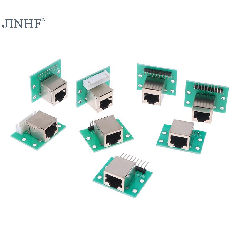 Jinhf 1 Chiếc RJ45 Adapter Board XH2.54 Giao Diện Mạng + Breakout Board + Pin Header HOT