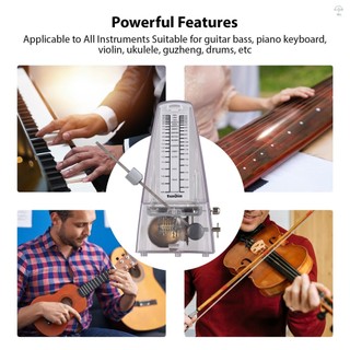Tunyin Cơ Metronome Di Động Metronome Có Thể Điều Chỉnh Tốc Độ Đánh Nhịp Nhẹ Âm Thanh Lớn Cho Đàn Piano Đàn Guitar Trống Guzheng Đánh Chính Xác Cơ Metronome