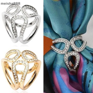 Meisha888 Mới Bạc Vàng Pha Lê Lụa Khăn Kẹp Khóa Giá Đỡ Thổ Cẩm Chân Món Quà Trang Sức