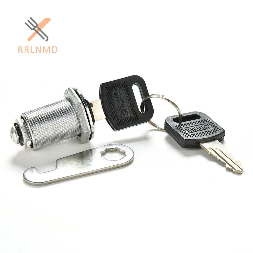 Rrlnmd 1 x 16mm 20mm 25mm 30mm Cửa Tủ Chữ Hộp Ngăn Kéo Tủ Khóa Với 2 Phím MỚI