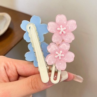 1 / 2 Chiếc Đầy Màu Sắc Thạch Anh Đào Kẹp Tóc Ins Bé Gái Mùa Hè Nổ Bên Kẹp Tóc Trẻ Em Phụ Kiện Tóc