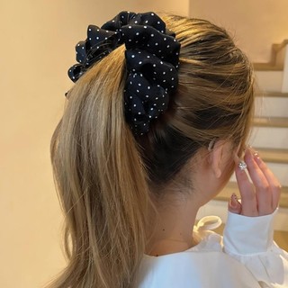 Kẹp tóc cổ điển chấm bi kiểu Pháp