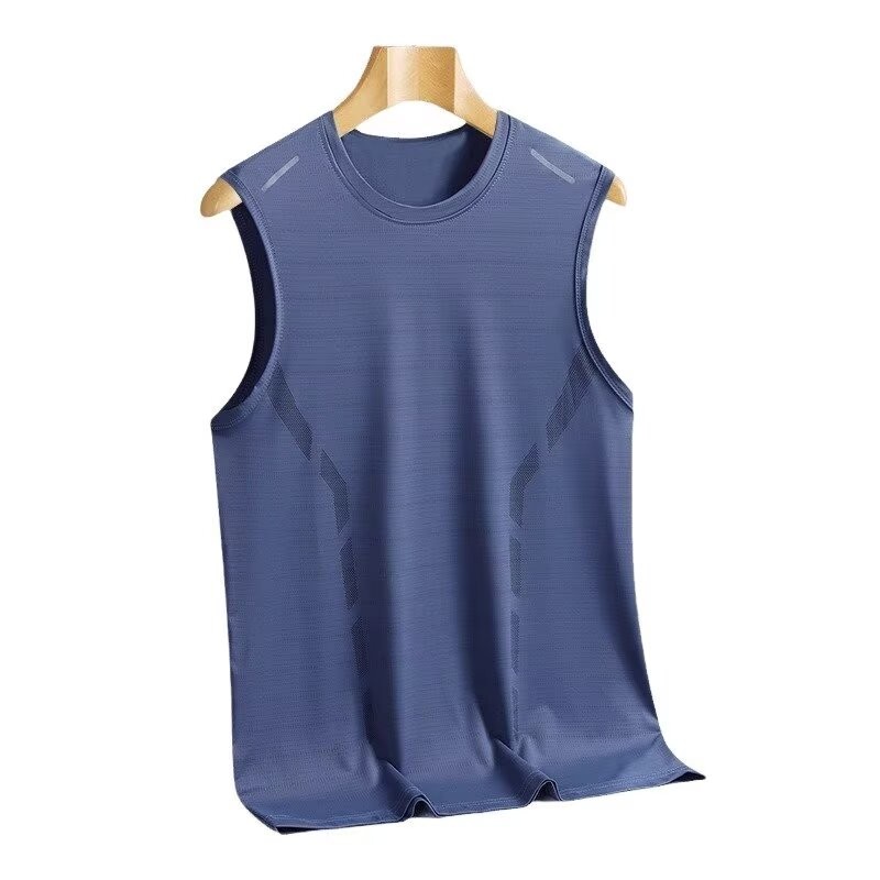 VG Áo thể dục không tay Ice Silk hợp thời trang dành cho nam